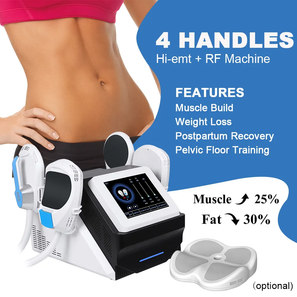 Portable Body Slimming Beauty Equipment Electro Muscle Stimulation Machine with EMS Tech Fat Reduction Sculpting Hip Lifting Instrument