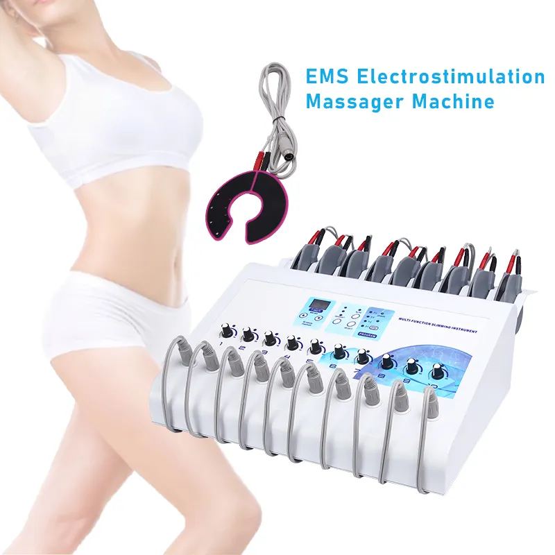 آلات التخسيس آلات EMS Muscle Pimulator Electrostimulation Machance Russian Waves Lovel Leight Electric Musclestimulator