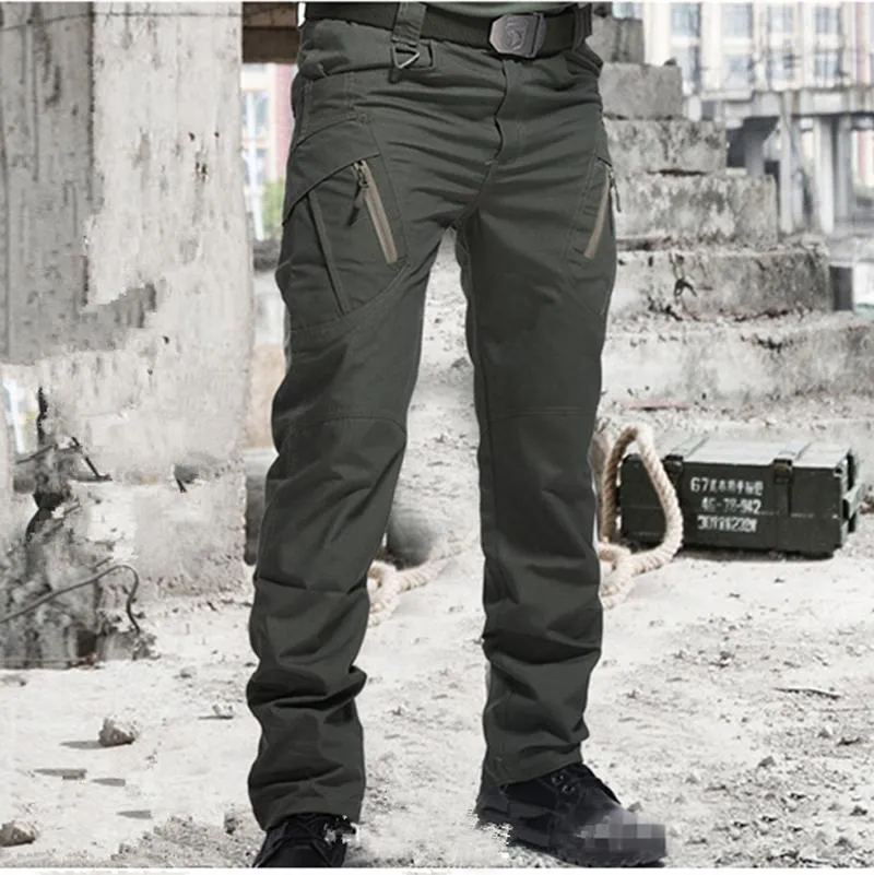 Tactical Combat Trousers: Mens Army Cargo Pants, Water Resistant