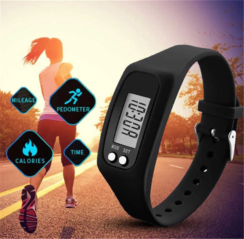 Braccialetti intelligenti Walking Distance Watch Contatore di calorie Digital Portable Naturehike Pedometer Accessori Sport Electronic Smart Bracelet DSJ2022