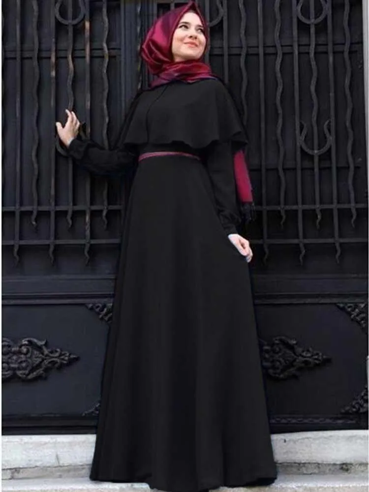 Abbigliamento etnico Abaya Dubai Abaya per le donne Abito musulmano Gamis Wanita Robe Moslim Jurken Musulmane Femme Djelaba