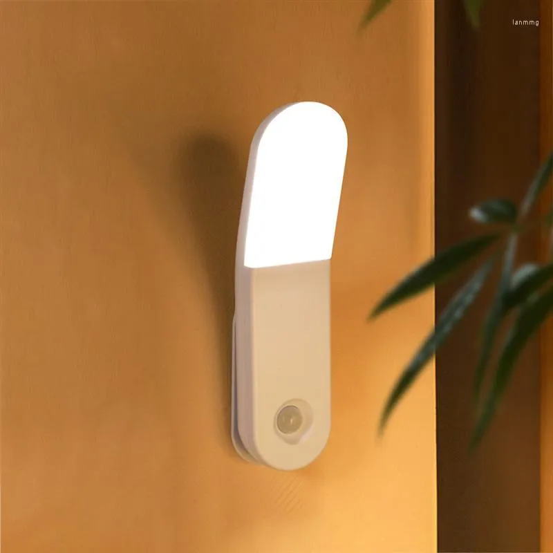 Lampada da parete Ricaricabile Illuminazione sotto il mobile Sensore di movimento Luce notturna Lampada LED intelligenteWall