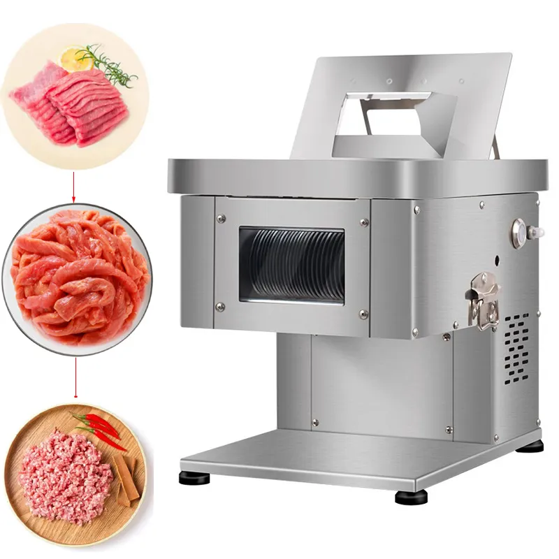 Elektrisch vlees snijden machine roestvrij staal multifunctionele verse vlees snijmachine te koop