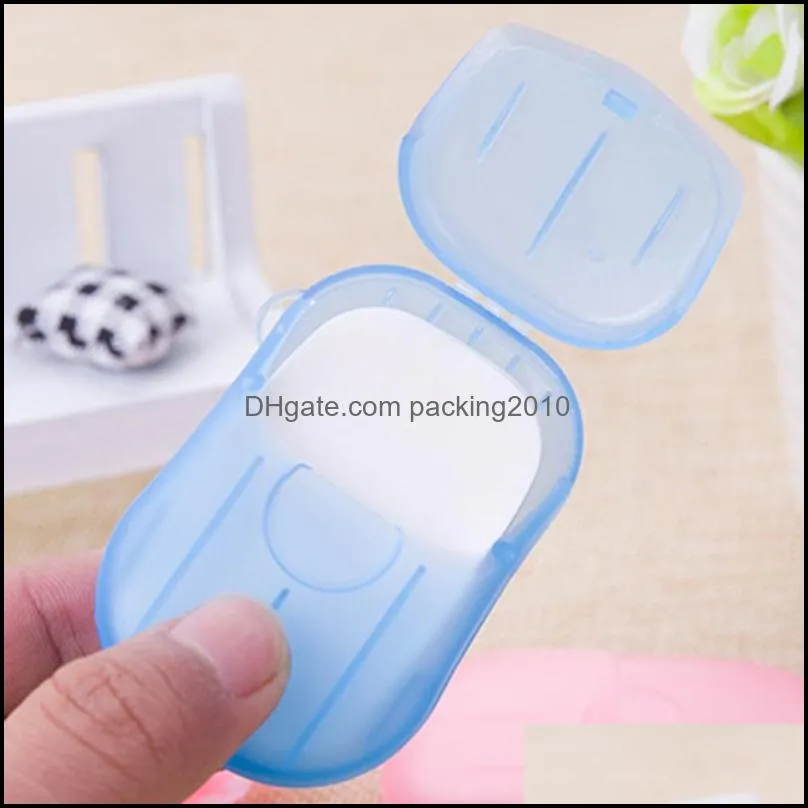 Travel Soap Paper Washing Hand Bath Clean Scented Slice Sheets Disposable Boxed Soap Portable Mini Paper Soap