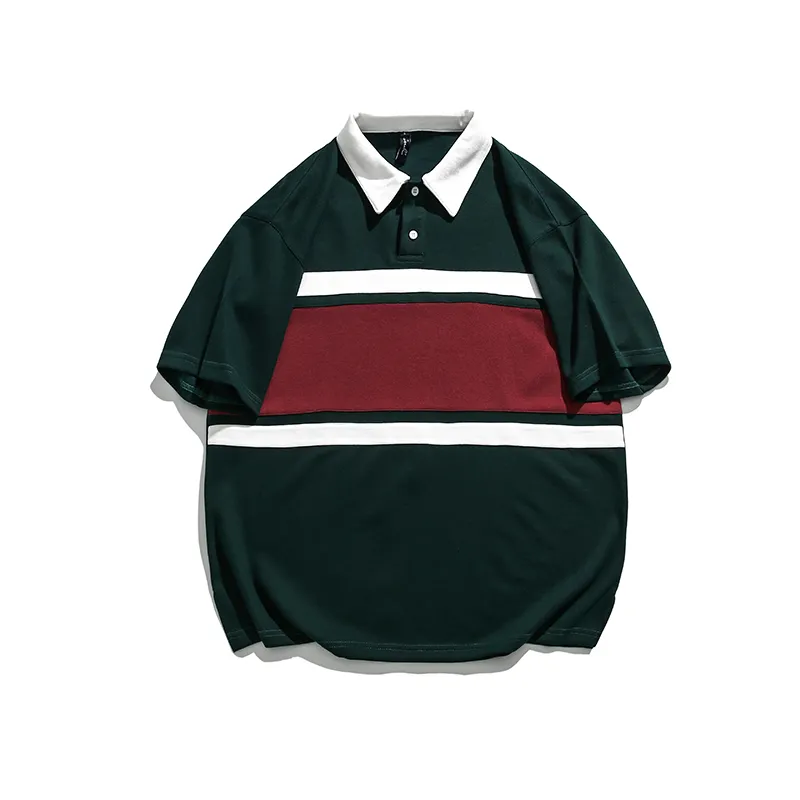 22SS High-End Classic Color Matching Polo Shirt Tee Summer Breattable Travel Casual Simple Short Sleeve Men Women High Street Polo T-shirt TJAMMTX003