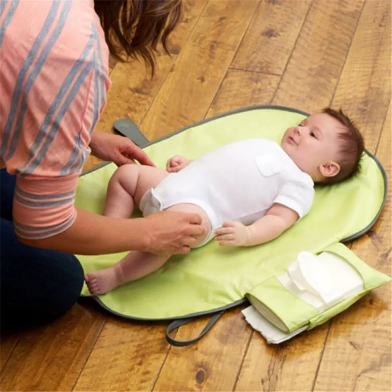 Waterdichte Draagbare Babyluier Aankleedkussen Nappy Aankleedkussen Reizen Veranderende Station Clutch Babyverzorgingsproducten Hangt Wandelwagen 220726