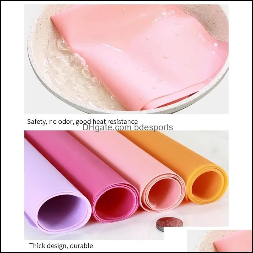 40x30cm Silicone Mats Baking Liner Tools Muiti-function Oven Heat Insulation Anti-slip Bakeware Kid Table Placemat Decoration Mat