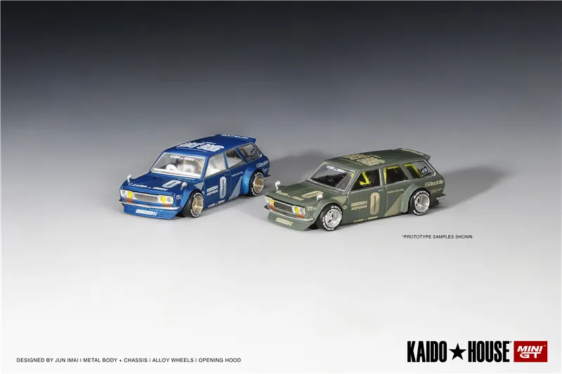 Kaido House x Mini GT Datsun Kaido 510 Wagon Lhd Diecast Model Car 220707