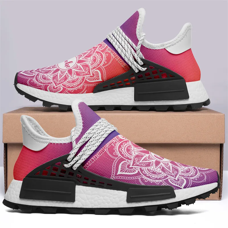 Top Quality Pattern Customized Human race custom running shoes Mens Sport Diy Cartoon Hip Hop Sneakers Fashion Style men women Trainers with box EUR