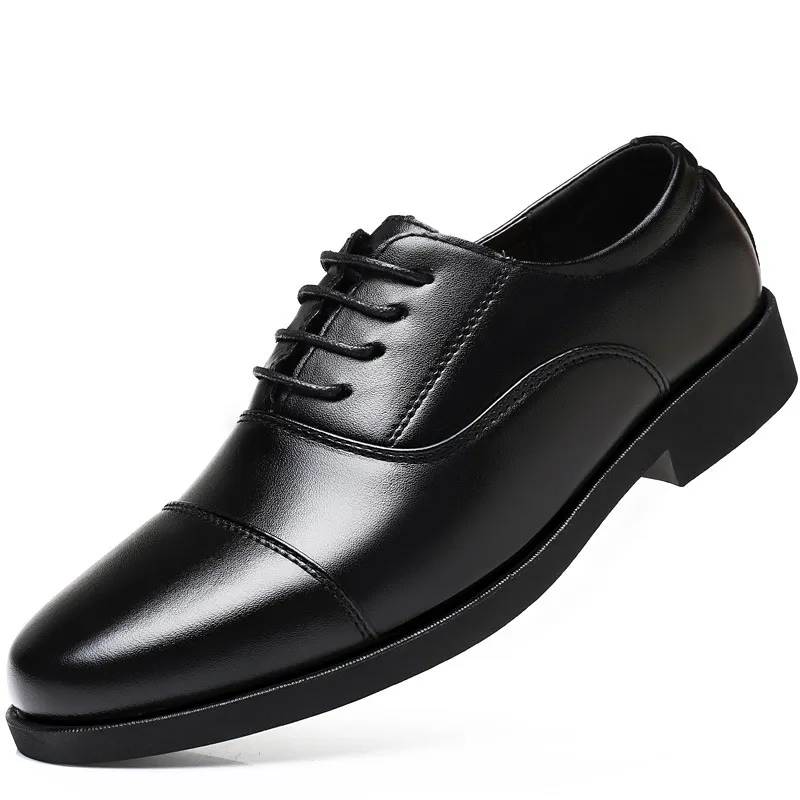 Business Faux кожаные туфли мужчины дышащие резиновые формальные платье обувь мужской офис свадебные квартиры обувь мокасин homme 220321