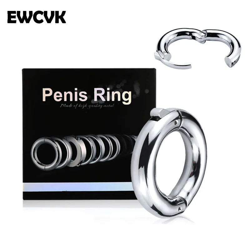 Penis powiększający metalowy pierścień Prywatne towary dla człowieka Zwiększ przedłużenie intymne kutas z rękawem koguta