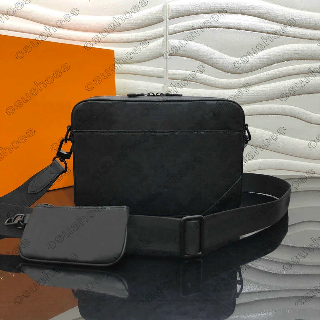 M69827 Duo Gölge Deri Messenger Set Çanta SPRINTER Yumuşak Mono Erkek Crossbody 2 adet Çanta Adam Omuz Çantası Kabartmalı Çanta