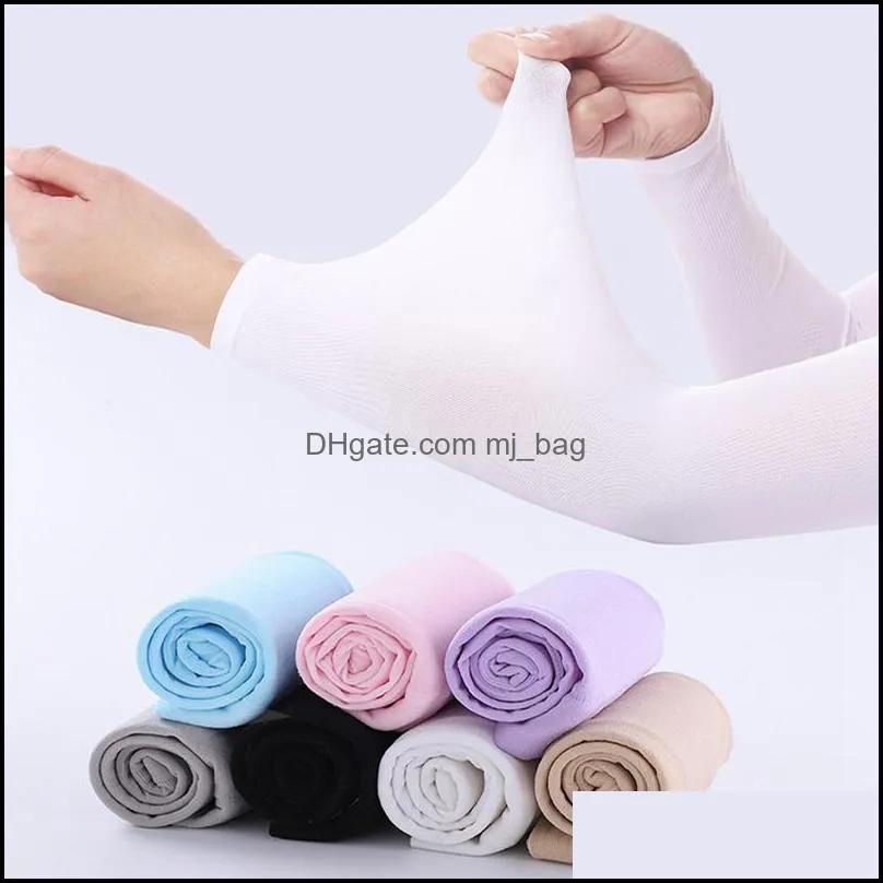 cool silk sleeves summer running unisex sunscreen sleeves outdoor riding driving exercise gloves arm sleeves outdoor sports activity