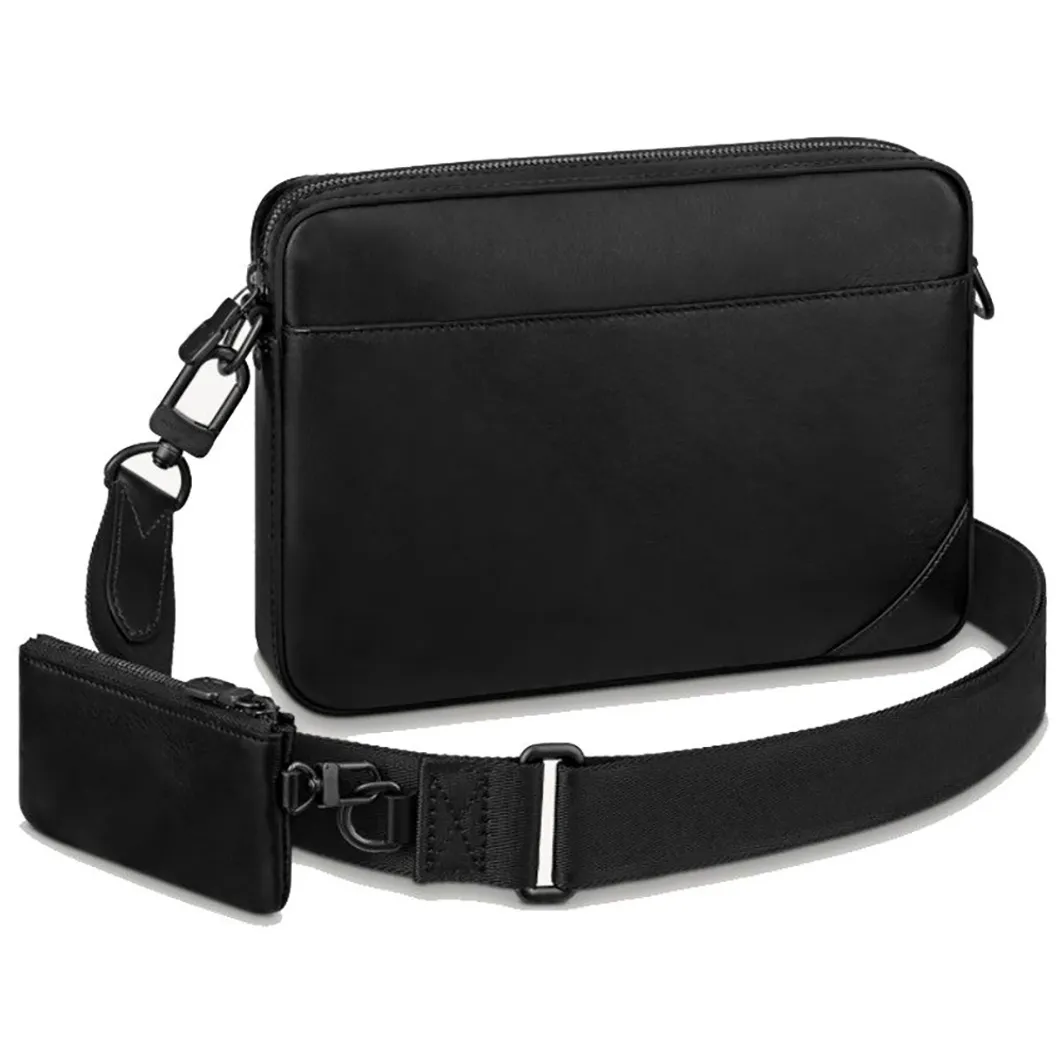 Embossing crossbody bag 3-delige set in luxe designer tassen mode grijs zwart 2 kleuren messenger bags handtas voor heren