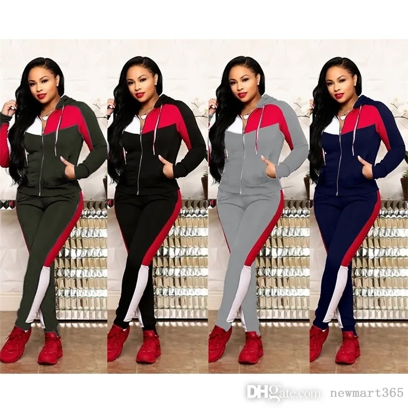 Women Tracksuits Fashion Splicing Leisure Two Piece Set Jogging Suit Sexy Vest Shorts And Pants Belt Tether Solid Color Outfits