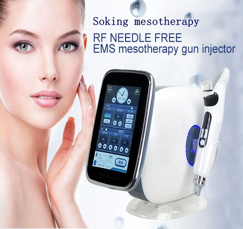 New No Needle Mesotherapy Device Ems Microneedle Rf Liquid Inject High