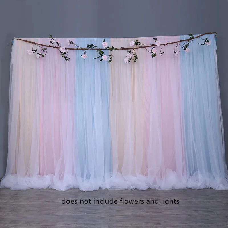 Party Decoration Ice Silk Wedding Backdrops Panels Hanging Curtains Backdrop Drape Big Events Background ClothParty