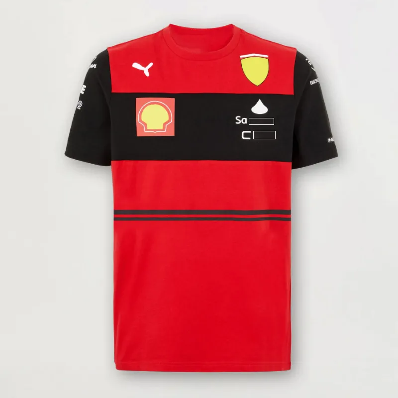 New Frrari F1 T-shirt Apparel Formula 1 Fans Extreme Sports Fans Breathable f1 Clothing Top Oversized Short Sleeve Custom270o