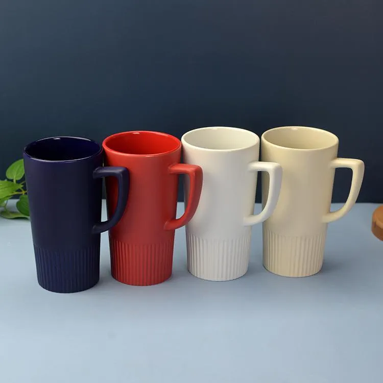 Grande tasse à thé de 400 ml, grandes tasses à café en céramique