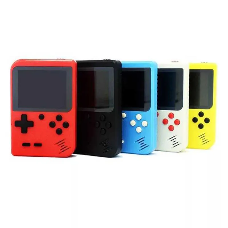 Joueurs de jeux portables Console vidéo portable rétro 8 bits Mini 400 jeux 3 en 1 AV Pocket Gameboy Color LC