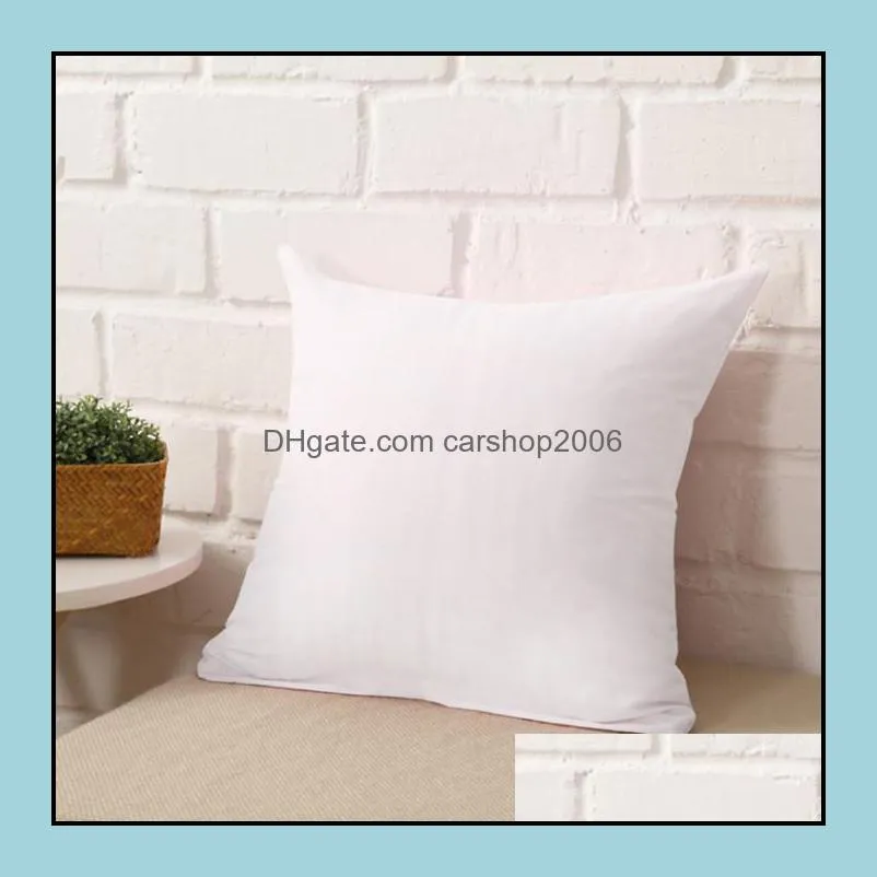 pillowcase pure color polyester white pillow cover cushion cover decor pillow case blank christmas decor gift 45 * 45cm yhm283-1