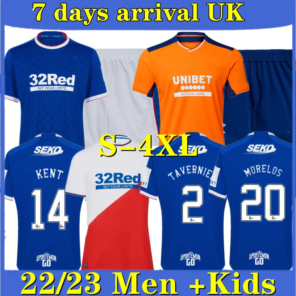 22 23 футбольные майки Glasgow Legends дома в гостях третий 3rd DEFOE TAVERNIER BARKER KENT мужчины дети комплект футбольная рубашка