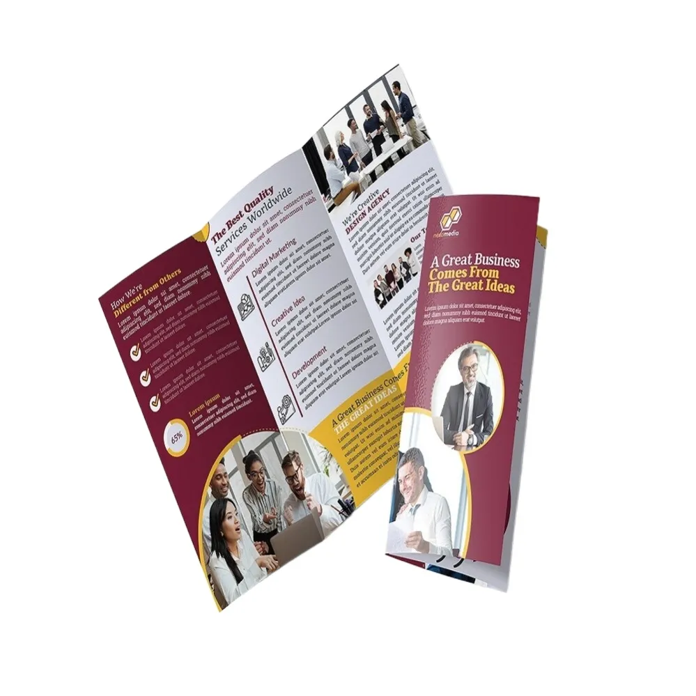 Custom Promotion Flyer/Leaflet/Catalogue/Booklet Printing Brochure Printing Service