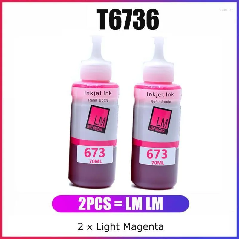 Ink Refill Kits Compatible For T6736 673 Light Magenta L1800 L1805 Ecotank L800 L805 L810 InkInk KitsInk Roge22