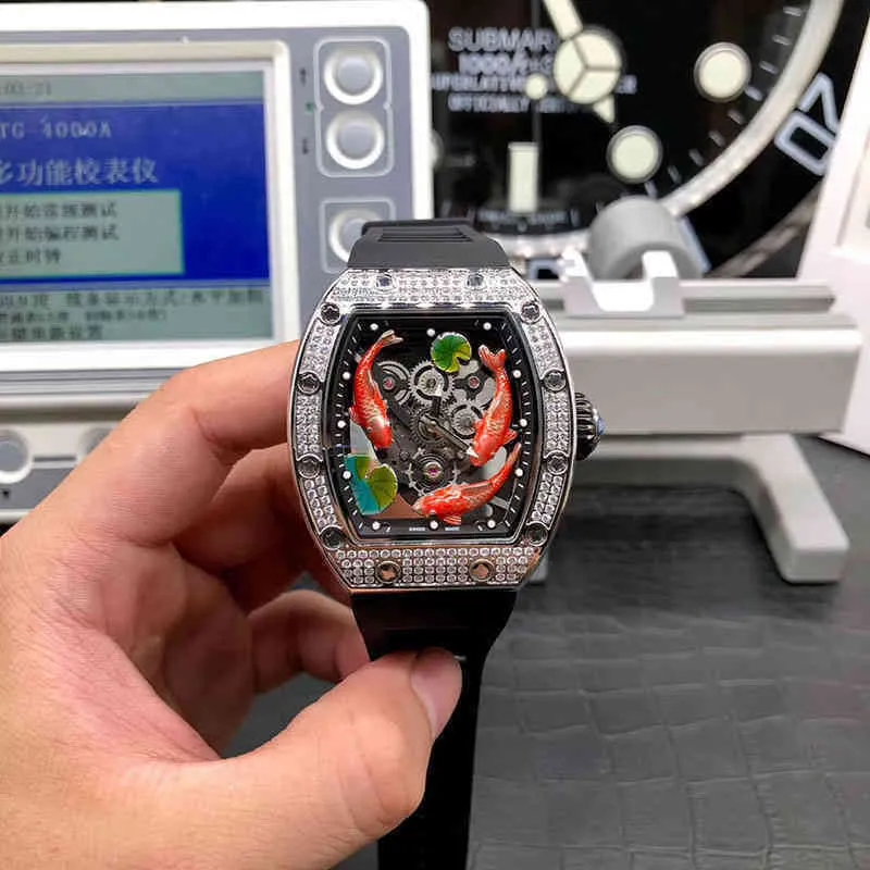 orologio da uomo orologi di design movimento automatico di lusso Paneraiss Luxury Mens orologio meccanico Richa Milles Business Leisure Rm57-01