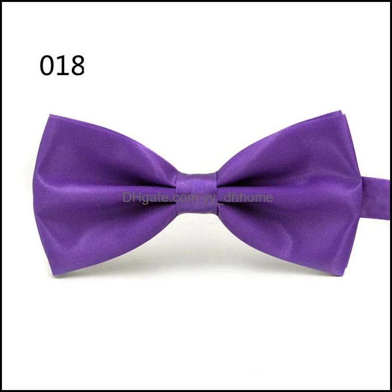 12*5.5cm solid color adjustable bow ties wedding party club shirts decor fashion accessories for men women adult