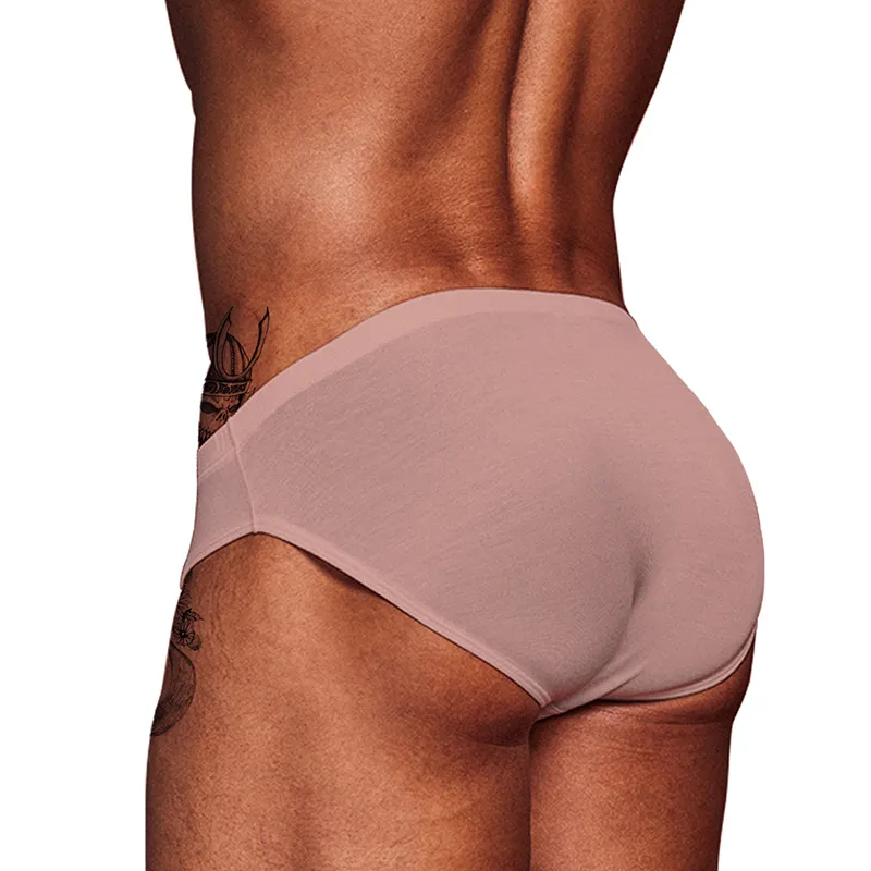 Seksowne gejowskie majtki mężczyźni Modal Męskie majtki 9 kolorów solid cueca tanga men's krótki slip homme calzoncillo u wyposażony torebka 220505