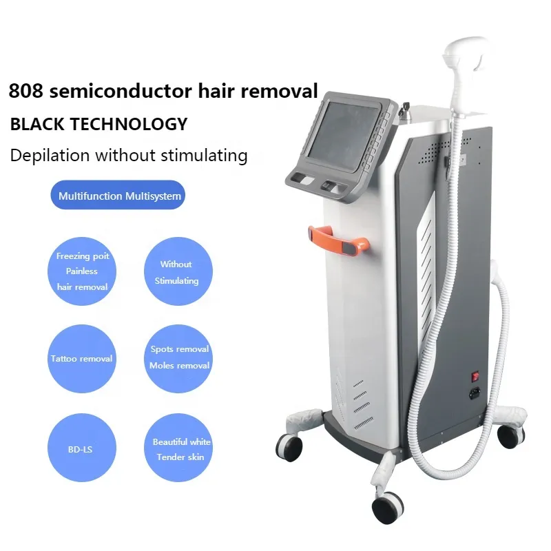 Laser Beauty Equipment Manufacturer Provides Permanent No Pain Noninvasive 3 Wavelength Ice Ipl Hair Removal Equipment for Women Diode Laser