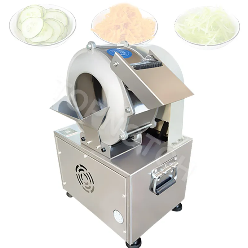 Céleri électrique Kale Green Bean Coconut Slice Chips Machineur Hopper Slicer Vegetable Cutter