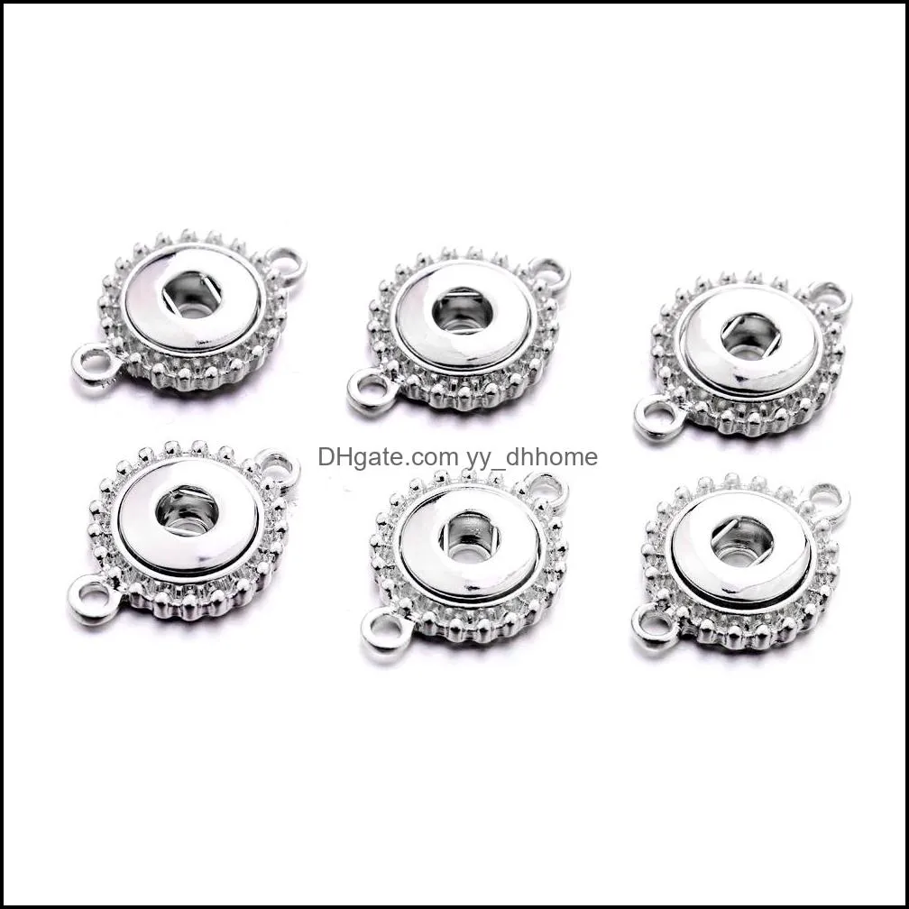 Silver plated 12mm Snap Button Necklace Necklace For Women Ginger Snaps Buttons Jewelry