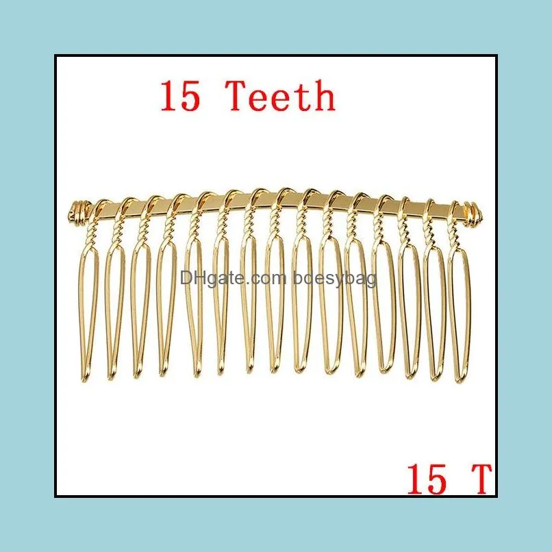 Teeth Black/Gold/Rhodium Hairpin Combs Wedding Hair Accessories Bridal Hair Combs DIY Jewelry