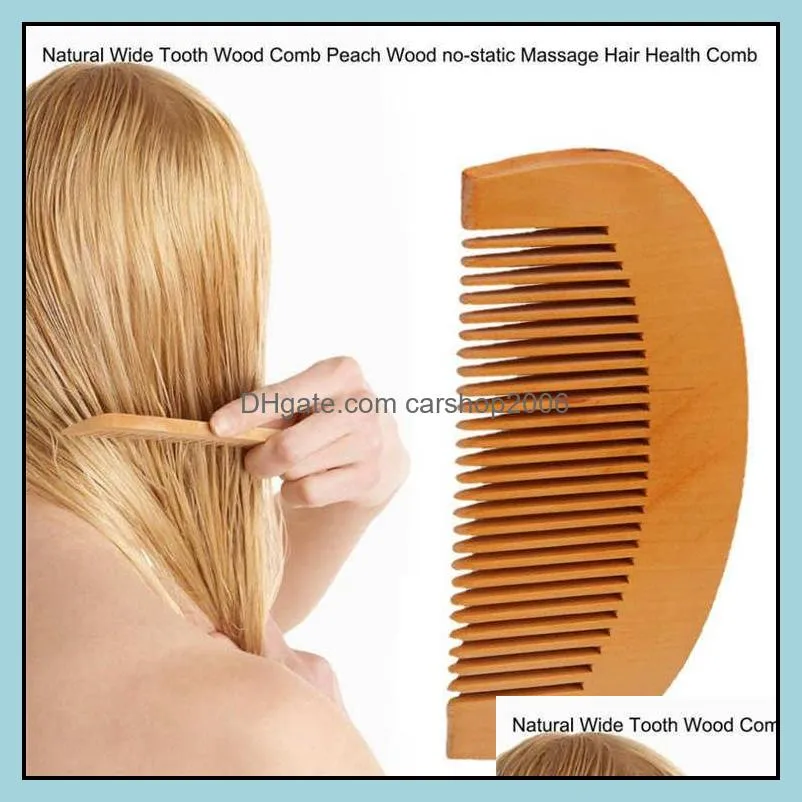 wood comb custom your logo beard comb customized combs laser engraved wooden hair comb for men grooming sun moon