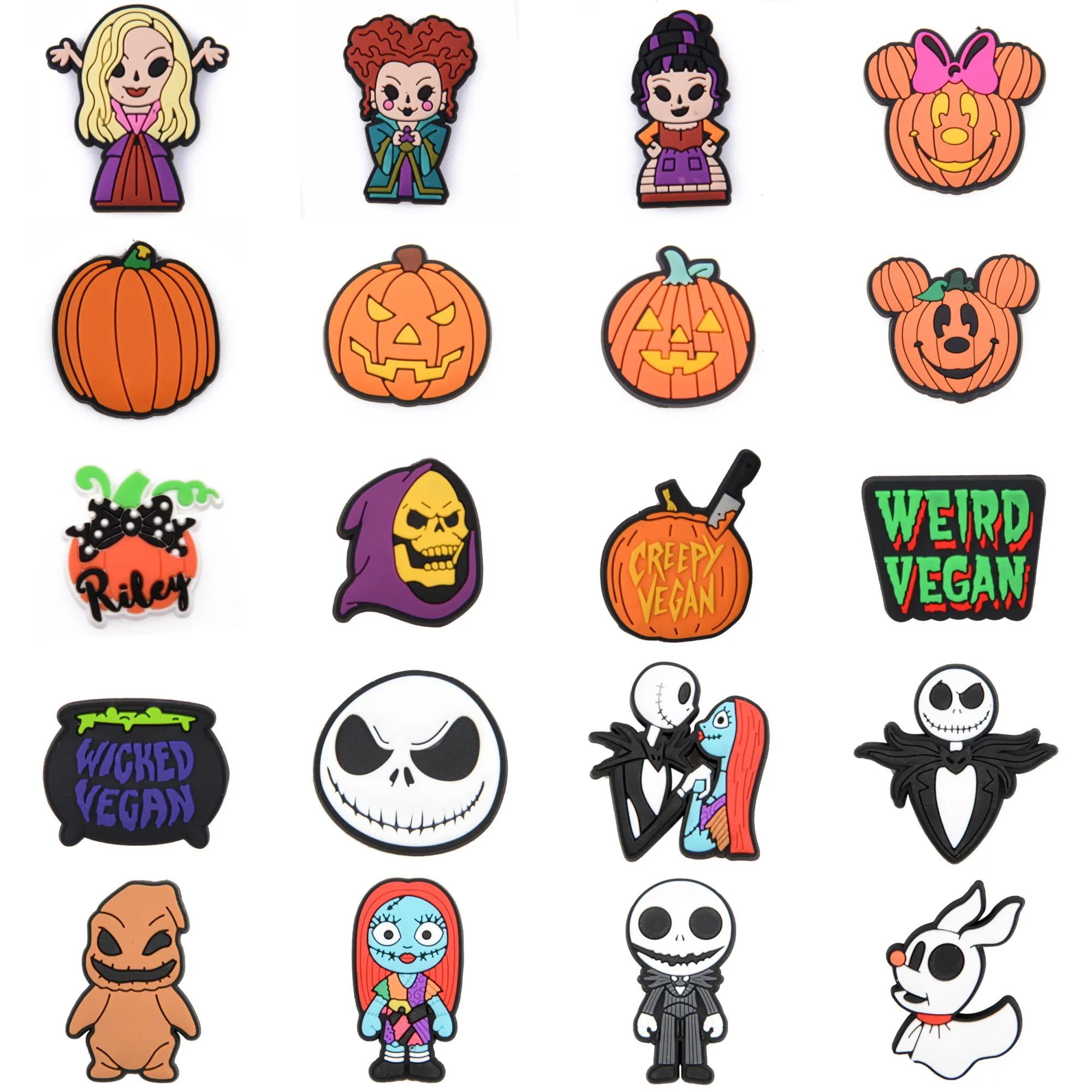 Atacado 2022 Novo Halloween Croc Charme para Presente de Feriado Anime Cartoon Charms para Clog Shoes Decor Pumpkin Basicamente, todos os estilos estão em estoque fofos que você deseja