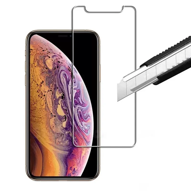 Protetores de tela de vidro temperado premium de alta qualidade para iPhone 14 13 12 11 Pro Max X Xs XR 6 7 8 Plus Film Proof