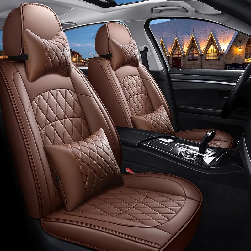 يغطي مقعد السيارة Hexinyan جلد عالمي ل Infiniti ESQ Q50 Q70 QX30 QX50 QX60 QX70 M25 M G FX Class السيارات التصميم Accessorie