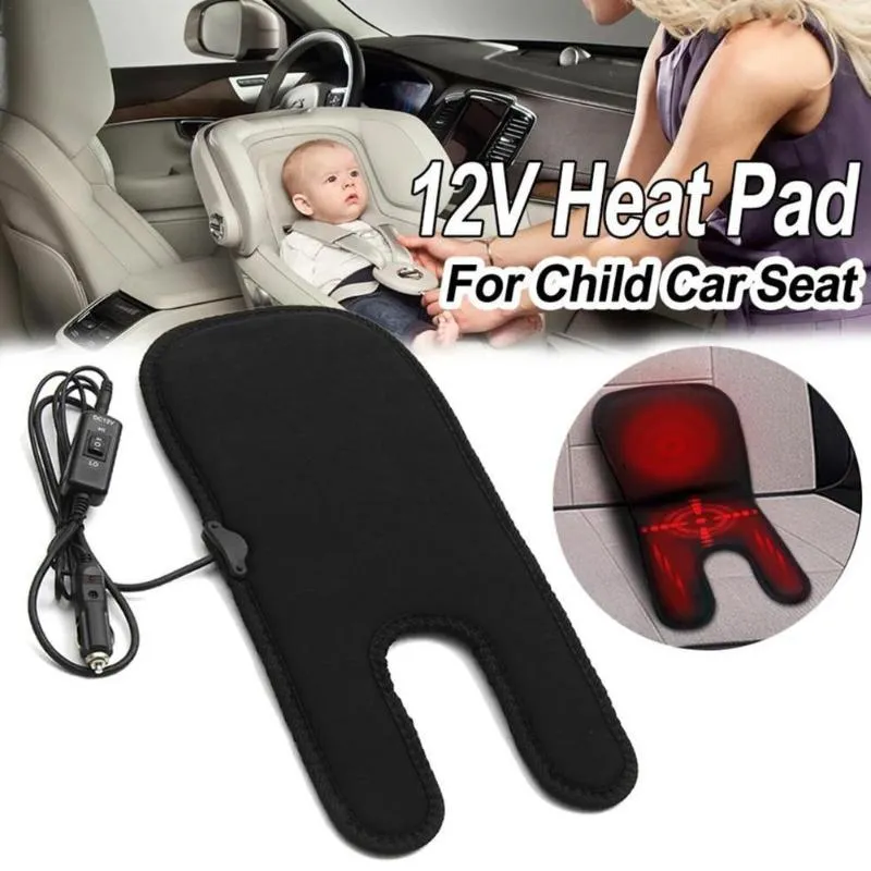 Assento de carro Capas de alimentação aquecida Capa de almofada Aquecedor Ajustável Temperatura Pad 12 V Nos Acessórios Interiores para Crianças