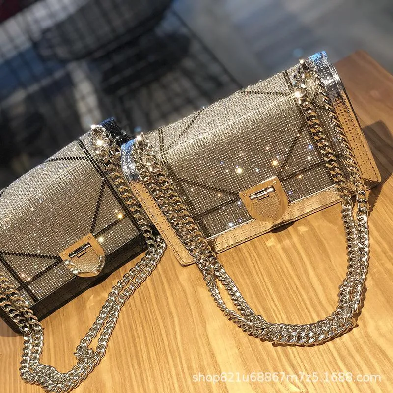 Evening Bags 2022 Female Bag Net Celebrity Ins Wind Shoulder Messenger Fashion Wild Small Fragrance Chain Handbag