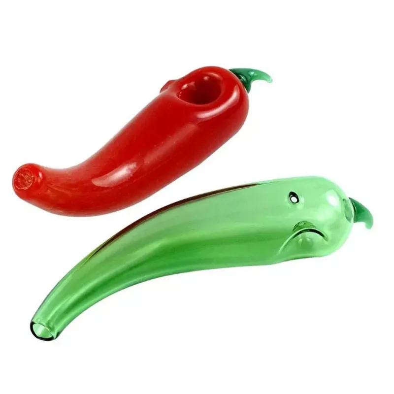 2023New Pepper Style Pipes de vidro de vidro Fumando equipamento de fumantes de alta qualidade Acessórios para fumantes de bong Bong Herb Decão de mão 5.3 polegadas Comprimento