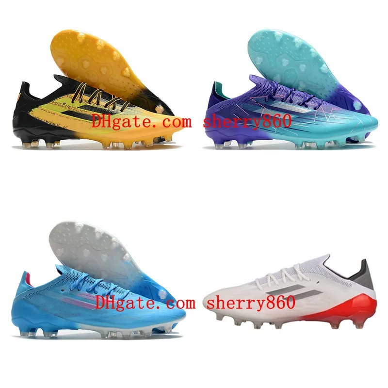 X Speedflow.1 Ag Men Buty piłki nożnej Bucia męskie buty piłkarskie niebieskie fiolet