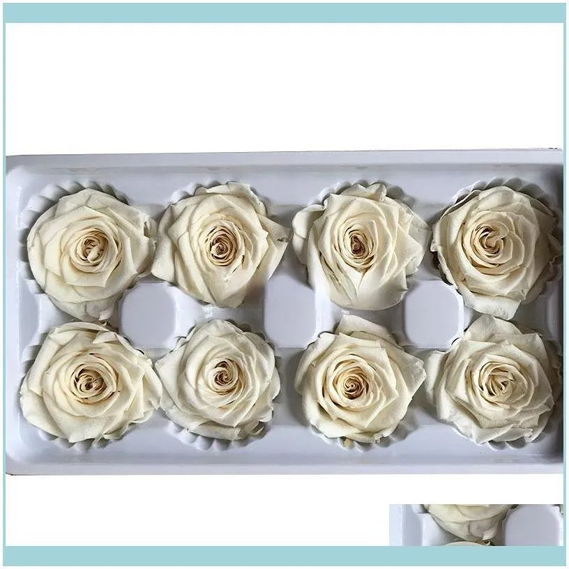 1 High Quality Preserved Flowers Flower Immortal Rose 4 Cm Diameter Mothers Day Gift Of Eternal Life Flower Material, Gift Box1