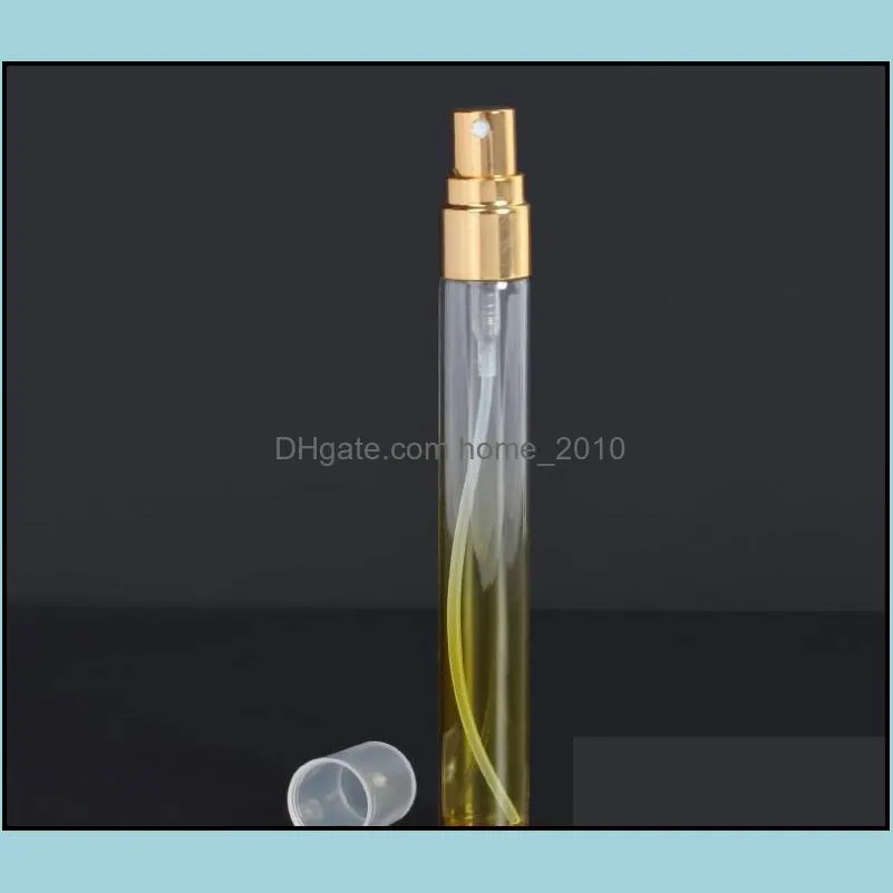 10ml portable perfume spray bottle colors glass perfume travel bottles for travel colorful atomizer refillable bottles sn3613