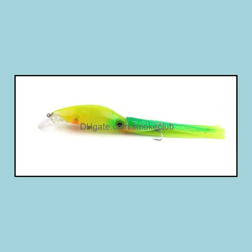 5PCS 18cm/16g 7.08in/0.56oz Big Buzzbait cuttle bait 5color Mixed lure fishing bait deepwater Artificial Bionic cuttle High-quality!