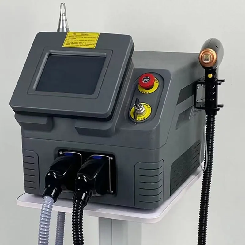 2 in 1 diode laser ontharingsmachine 808nm 755 1064 High Power Professional Spot-fading bleken tattoo pigment verwijderen halfgeleiderapparatuur Salon gebruik