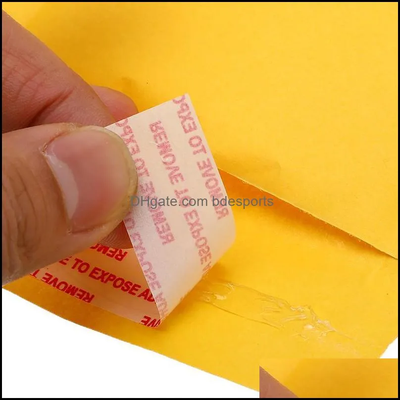 Gift Wrap Window Envelope Business Kraft Paper Bubble Envelopes Bags Mailers Padded Mailing 50 Pcs/lotGift