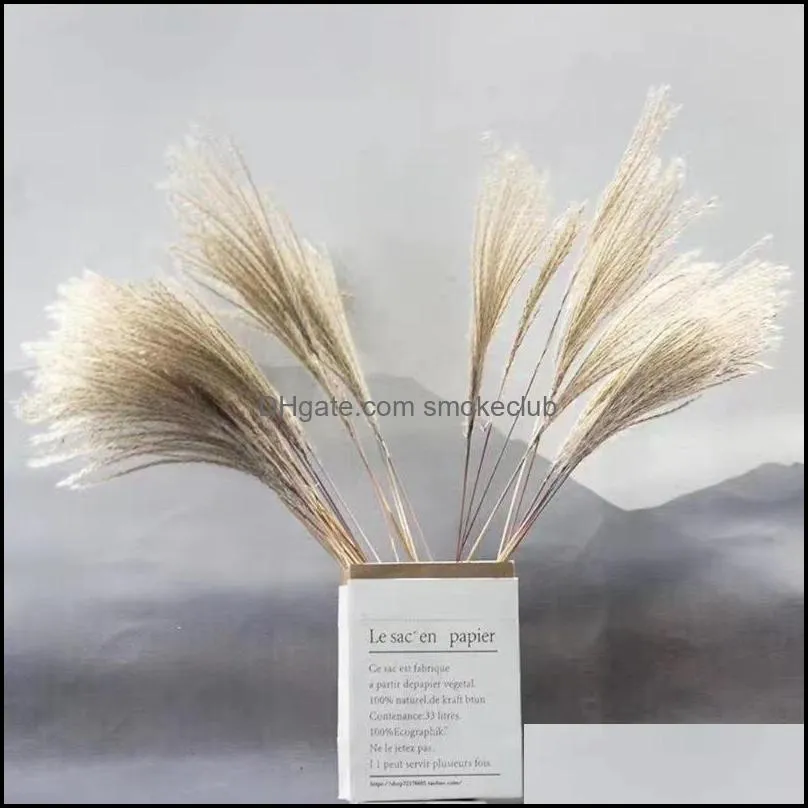 Decorative Flowers & Wreaths Natural Dried Pampas Grass Decor Real Artificial Bouquet For Wedding Venue Layout Elegant Indoor Home