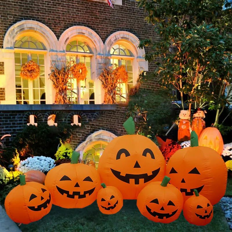 Luzes de férias de Halloween de abóbora artificiais Decoração de simulação falsa para adereços de casa DIY Crafts Y201006